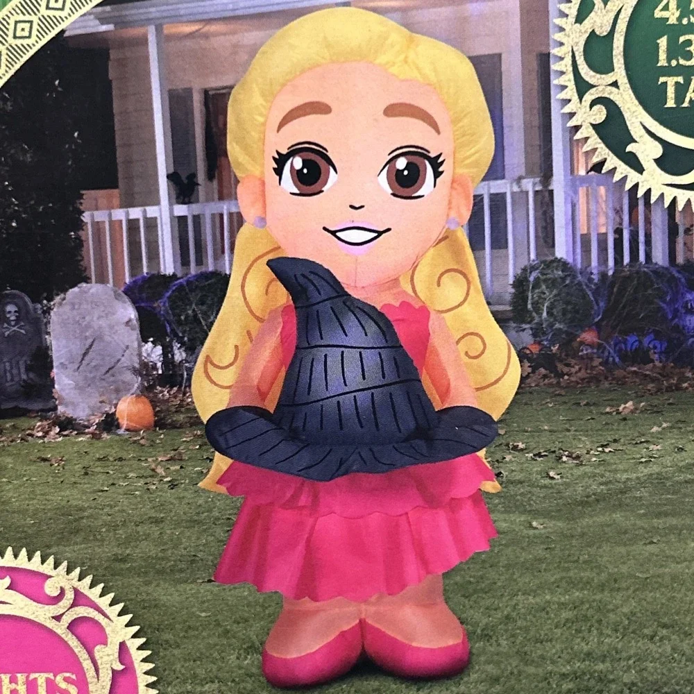Wicked Glinda Airblown Inflatable Gemmy Indoor Outdoor Lights Up 4.5ft Halloween